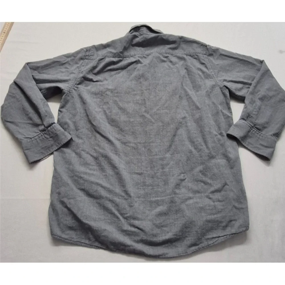 Fredrick Martin‎ Mississippi State men's Grey Button up long sleeve shirt sz. M